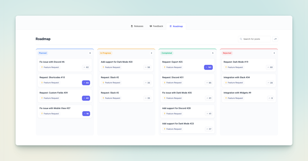 user-driven roadmap