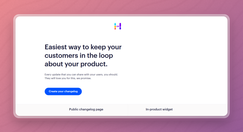 HeadwayApp release log sidebar for Canny alternatives