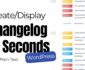 Changeloger cover: create and display a WordPress changelog in seconds from plain text